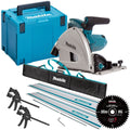 Professional 165mm Plunge Saw With Guide Rail System